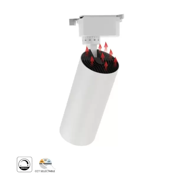 LI-G603-20W- Track Light-BLK/WHT